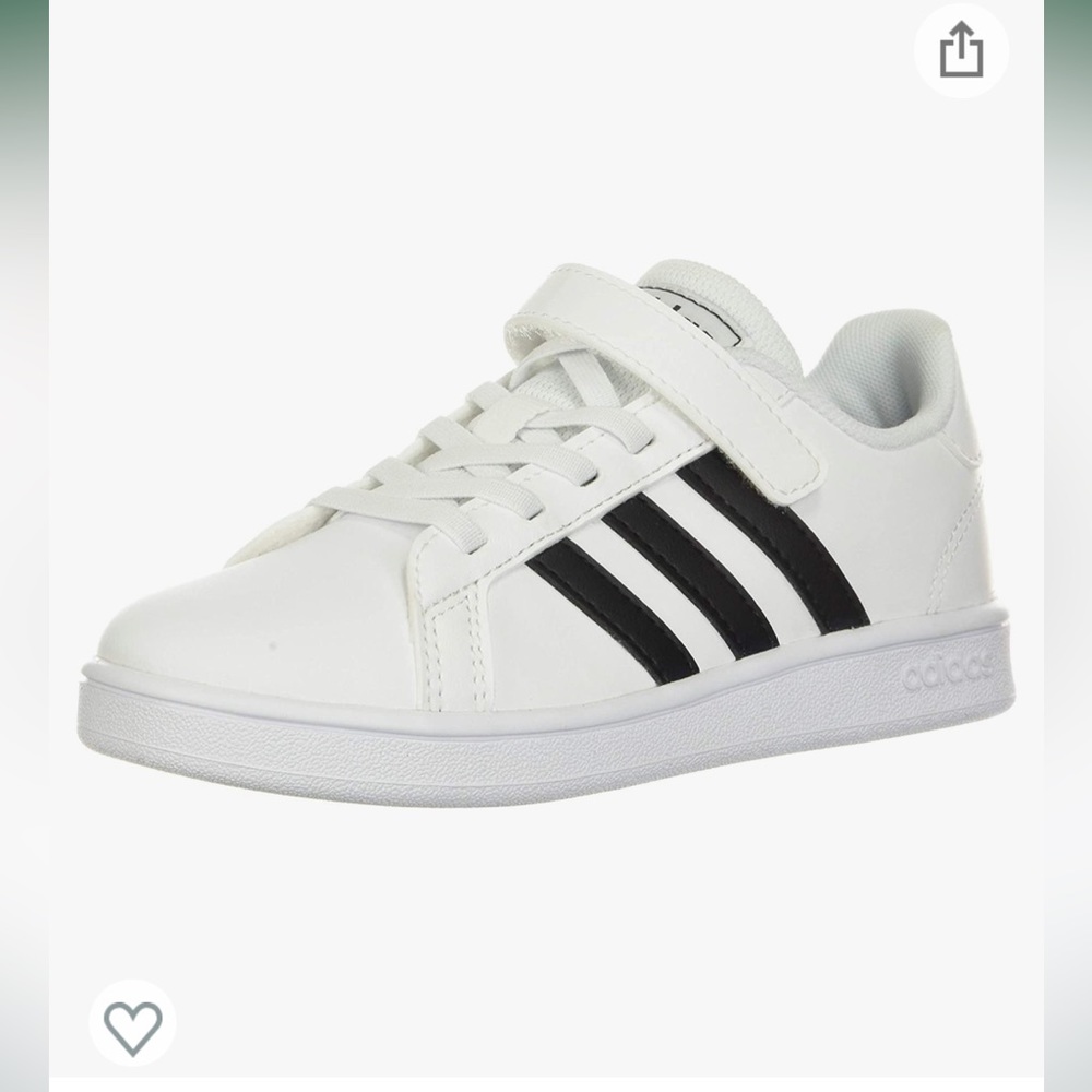 New in box!  Adidas Unisex-Child Grand Court Tennis Shoe.  Never worn!